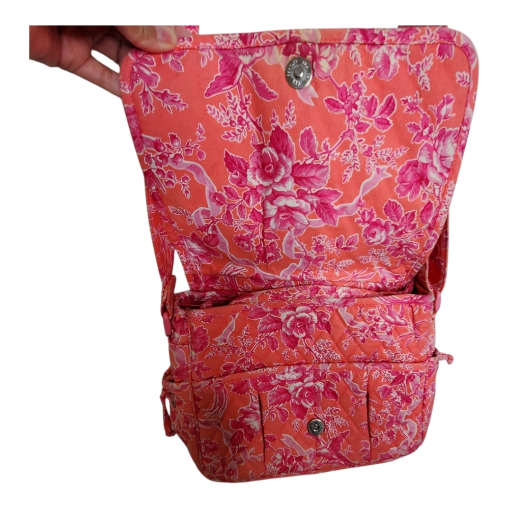 Vera Bradley Hope toile 2pc set coral paisley shoulder cottogecore bag - Picture 5 of 10